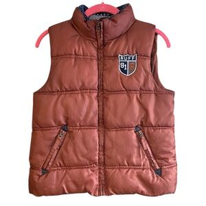 Ruff Hewn Rust Puffer Vest Small Quilted Utility Gorpcore Outdoors